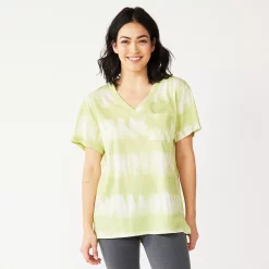 Women's Sonoma Goods For Life® Tunic Tee 13 Women's Sonoma Goods For Life® Tunic Tee -Sonoma Store 5508079 Lime Tie Dye