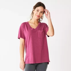 Women's Sonoma Goods For Life® Tunic Tee 14 Women's Sonoma Goods For Life® Tunic Tee -Sonoma Store 5508079 Raspberry