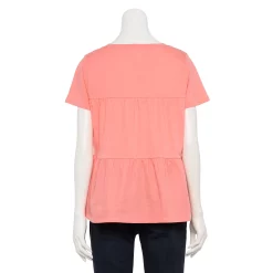 Women's Sonoma Goods For Life® Tiered V-Neck Top -Sonoma Store 5508144 ALT