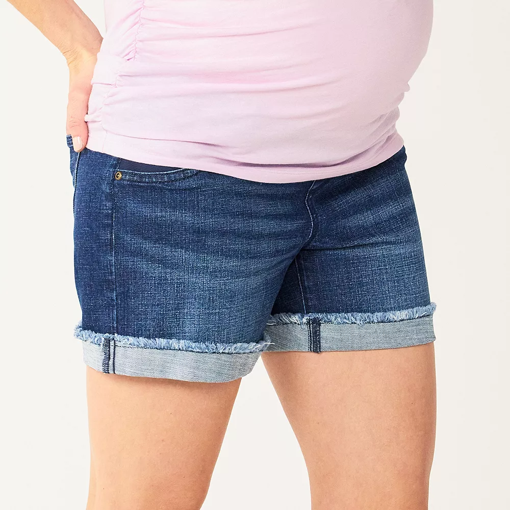 Maternity Sonoma Goods For Life® Side-Panel Cuffed Hem Jean Shorts 3 Maternity Sonoma Goods For Life® Side-Panel Cuffed Hem Jean Shorts