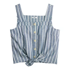 Women's Sonoma Goods For Life® Tie-Hem Squareneck Tank -Sonoma Store 5510685 ALT5