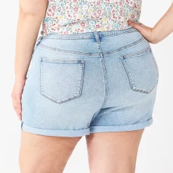 Plus Size Sonoma Goods For Life® Premium Mom Shorts -Sonoma Store 5513061 ALT