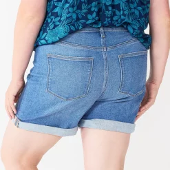 Plus Size Sonoma Goods For Life® Highrise Curvy Denim Shorts -Sonoma Store 5515737 ALT