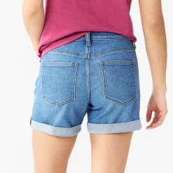 Women's Sonoma Goods For Life® High-Rise Curvy 5" Denim Shorts -Sonoma Store 5522148 ALT