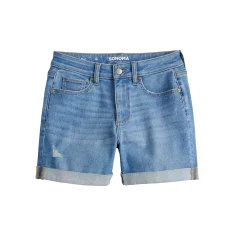 Women's Sonoma Goods For Life® High-Rise Curvy 5" Denim Shorts -Sonoma Store 5522148 ALT5
