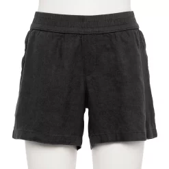 Women's Sonoma Goods For Life® 5" Pull-On Easy Shorts -Sonoma Store 5526329 Pitch Black