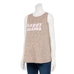 Maternity Sonoma Goods For Life® Graphic Muscle Tank -Sonoma Store 5529124 Happy Mama