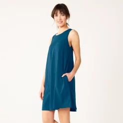 Women's Sonoma Goods For Life® Sleeveless Swing Dress -Sonoma Store 5546448 Navy