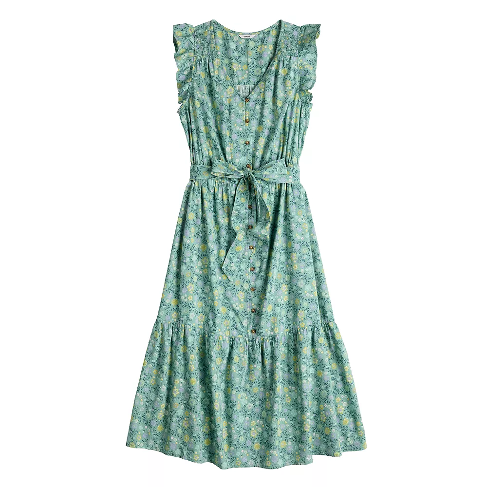 Women's Sonoma Goods For Life® Ruffle Midi Dress 10 Women's Sonoma Goods For Life® Ruffle Midi Dress - Image 8
