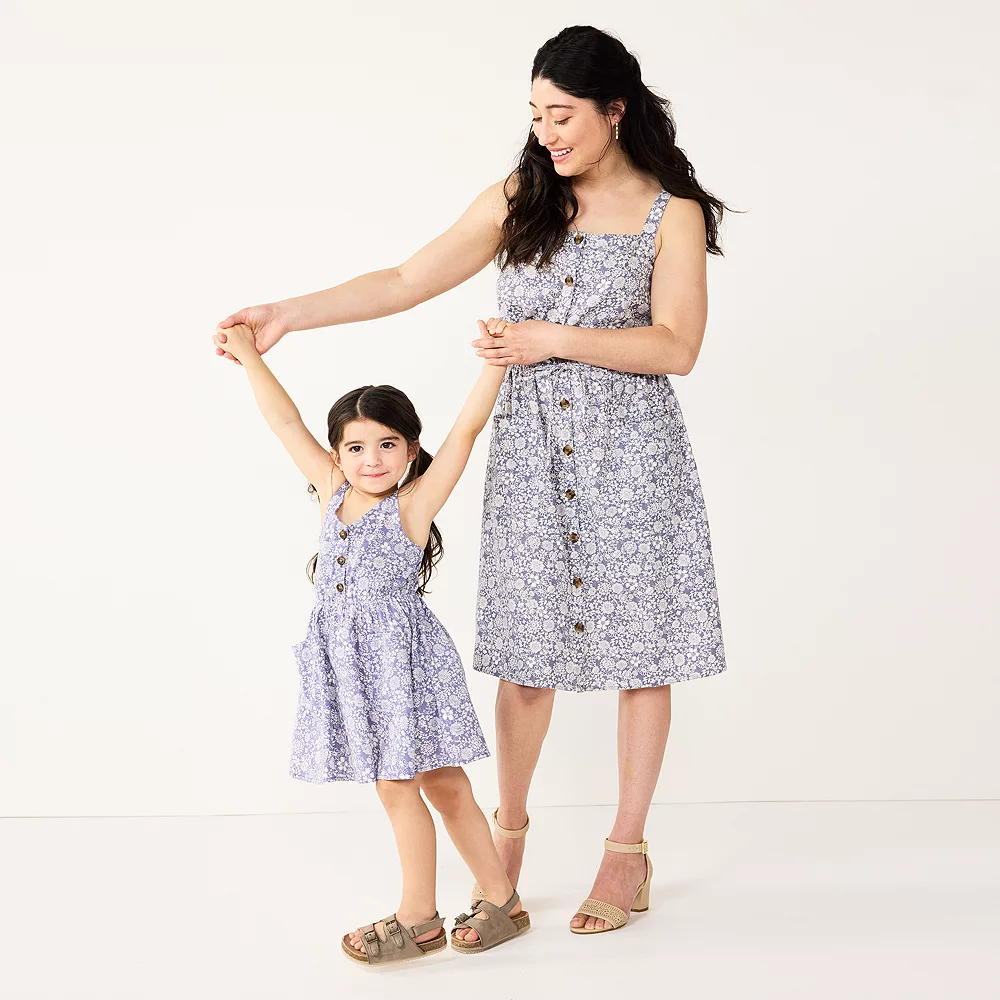 Women's Sonoma Goods For Life® Print Button-Front Tank Dress 3 Women's Sonoma Goods For Life® Print Button-Front Tank Dress