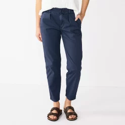 Women's Sonoma Goods For Life® High-Rise Utility Capris -Sonoma Store 5550937 Navy