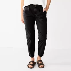 Women's Sonoma Goods For Life® High-Rise Utility Capris -Sonoma Store 5550937 Pitch Black