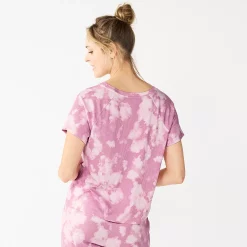 Women's Sonoma Goods For Life® Essential Short Sleeve Pajama Top 13 Women's Sonoma Goods For Life® Essential Short Sleeve Pajama Top -Sonoma Store 5553510 ALT