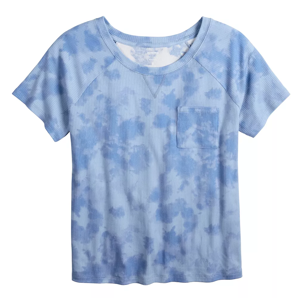 Women's Sonoma Goods For Life® Essential Short Sleeve Pajama Top 9 Women's Sonoma Goods For Life® Essential Short Sleeve Pajama Top - Image 7