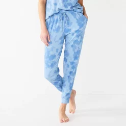 Women's Sonoma Goods For Life® Essential Banded Bottom Pajama Pants -Sonoma Store 5553611 Blue Dye