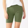 Petite Sonoma Goods For Life® High-Waisted Bike Shorts 1 Petite Sonoma Goods For Life® High-Waisted Bike Shorts -Sonoma Store 5555069 Sydney Olive