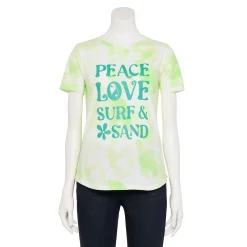Women's Sonoma Goods For Life® Summer Graphic Tees -Sonoma Store 5558324 Tie Dye Peace Love