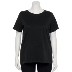 Petite Plus Size Sonoma Goods For Life® Crewneck Tee -Sonoma Store 5572597 Black