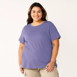 Petite Plus Size Sonoma Goods For Life® Crewneck Tee -Sonoma Store 5572597 Grape Purple