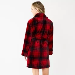 Women's Sonoma Goods For Life® Short Plush Robe -Sonoma Store 5574694 ALT