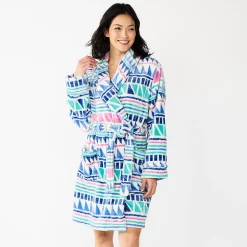 Women's Sonoma Goods For Life® Short Plush Robe -Sonoma Store 5574694 Multi Geo