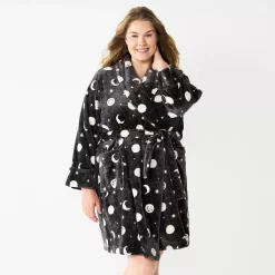 Plus Size Sonoma Goods For Life® Short Plush Robe 16 Plus Size Sonoma Goods For Life® Short Plush Robe -Sonoma Store 5574695 Gray Celestial
