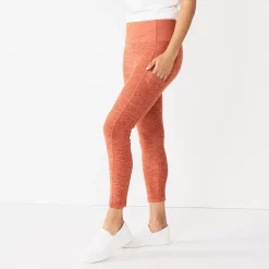 Women's Sonoma Goods For Life® Weekender High-Waisted 7/8 Leggings -Sonoma Store 5576868 Mauve Texture