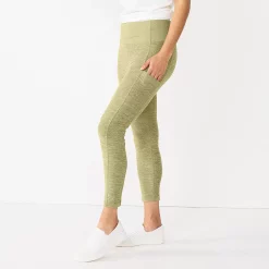 Women's Sonoma Goods For Life® Weekender High-Waisted 7/8 Leggings -Sonoma Store 5576868 Olive Texture