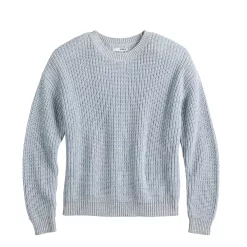 Women's Sonoma Goods For Life® Textured Drop-Shoulder Sweater -Sonoma Store 5579623 ALT5