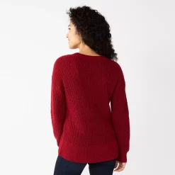 Women's Sonoma Goods For Life® Diamond Stitch Pullover Sweater -Sonoma Store 5579763 ALT