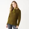 Women's Sonoma Goods For Life® Textured Raglan Sweater -Sonoma Store 5579791 Olive