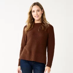 Women's Sonoma Goods For Life® Textured Raglan Sweater -Sonoma Store 5579791 Wine
