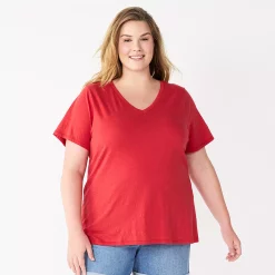 Petite Plus Size Sonoma Goods For Life® Everyday V-Neck Tee -Sonoma Store 5581510 Rose Delivery