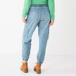 Women's Sonoma Goods For Life® Mid-Rise Denim Jogger Pants -Sonoma Store 5582204 ALT