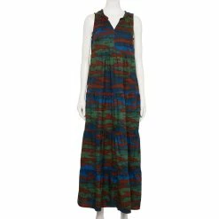 Women's Sonoma Goods For Life® Tiered Maxi Dress -Sonoma Store 5584784 Brown Animal Print