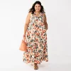 Plus Size Sonoma Goods For Life® Tiered Maxi Dress