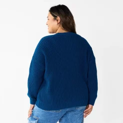 Plus Size Sonoma Goods For Life® Drop Shoulder Sweater -Sonoma Store 5585467 ALT