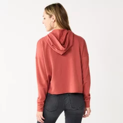 Women's Sonoma Goods For Life® Cozy Relaxed Hoodie -Sonoma Store 5589293 ALT