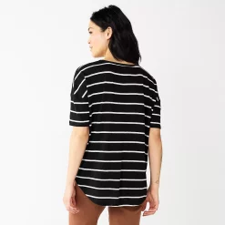 Women's Sonoma Goods For Life® Relaxed Scoopneck Tee -Sonoma Store 5596588 ALT