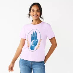 Women's Sonoma Goods For Life® Relaxed Graphic Tee -Sonoma Store 5596692 Purple Cosmic Hand