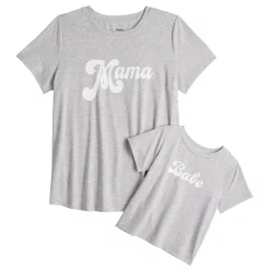 Maternity Sonoma Goods For Life® Mommy & Me Graphic Tee Set 19 Maternity Sonoma Goods For Life® Mommy & Me Graphic Tee Set -Sonoma Store 5599953 Grey Mama Babe