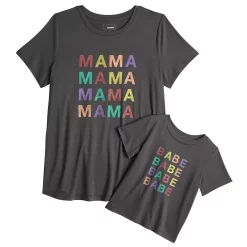 Maternity Sonoma Goods For Life® Mommy & Me Graphic Tee Set 20 Maternity Sonoma Goods For Life® Mommy & Me Graphic Tee Set -Sonoma Store 5599953 Rainbow Mama Babe