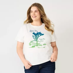 Plus Size Sonoma Goods For Life® Relaxed Graphic Tee -Sonoma Store 5611932 Purple Joshua Tree