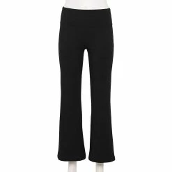 Petite Sonoma Goods For Life® Pocket Flare High-Waisted Leggings -Sonoma Store 5612089 Pitch Black