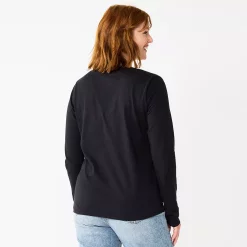 Women's Sonoma Goods For Life® Everyday V-Neck Long Sleeve Tee 60 Women's Sonoma Goods For Life® Everyday V-Neck Long Sleeve Tee -Sonoma Store 5625801 ALT