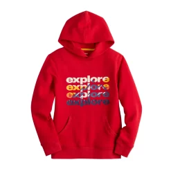 Kids 8-20 Sonoma Goods For Life® Supersoft Fleece Hoodie in Regular & Plus -Sonoma Store 5636858 Red Explore