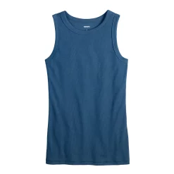 Women's Sonoma Goods For Life® Slim Fit High Neck Rib Tank -Sonoma Store 5651280 ALT5