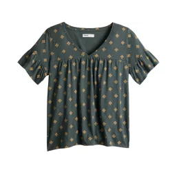 Women's Sonoma Goods For Life® Ruffled Babydoll Top -Sonoma Store 5665750 ALT5