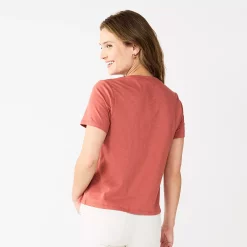 Women's Sonoma Goods For Life® Relaxed Short Sleeve Tee -Sonoma Store 5670159 ALT