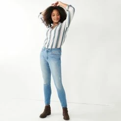 Women's Sonoma Goods For Life® Curvy High-Waisted Skinny Jeans 22 Women's Sonoma Goods For Life® Curvy High-Waisted Skinny Jeans -Sonoma Store 5670980 ALT4